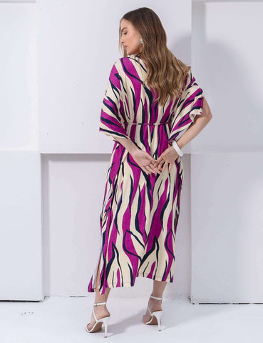 Vestido Estampado Elga Violeta