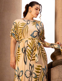 Vestido Estampado Griselda Off White