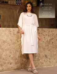 Vestido Marbella Gisela Off White