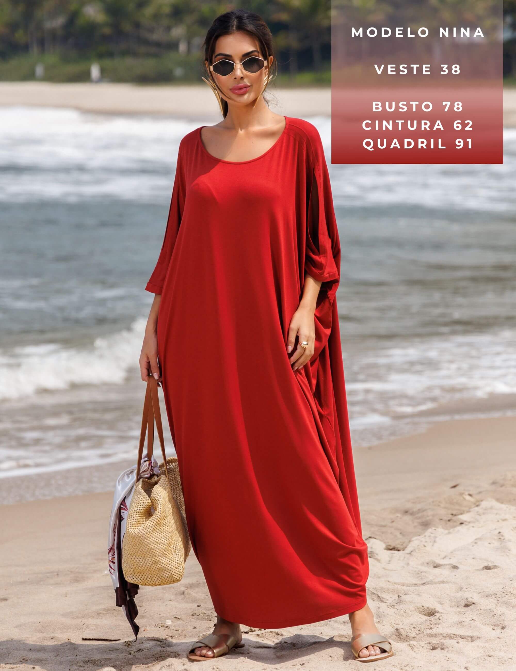 Vestido Penelope Marrom Galápagos