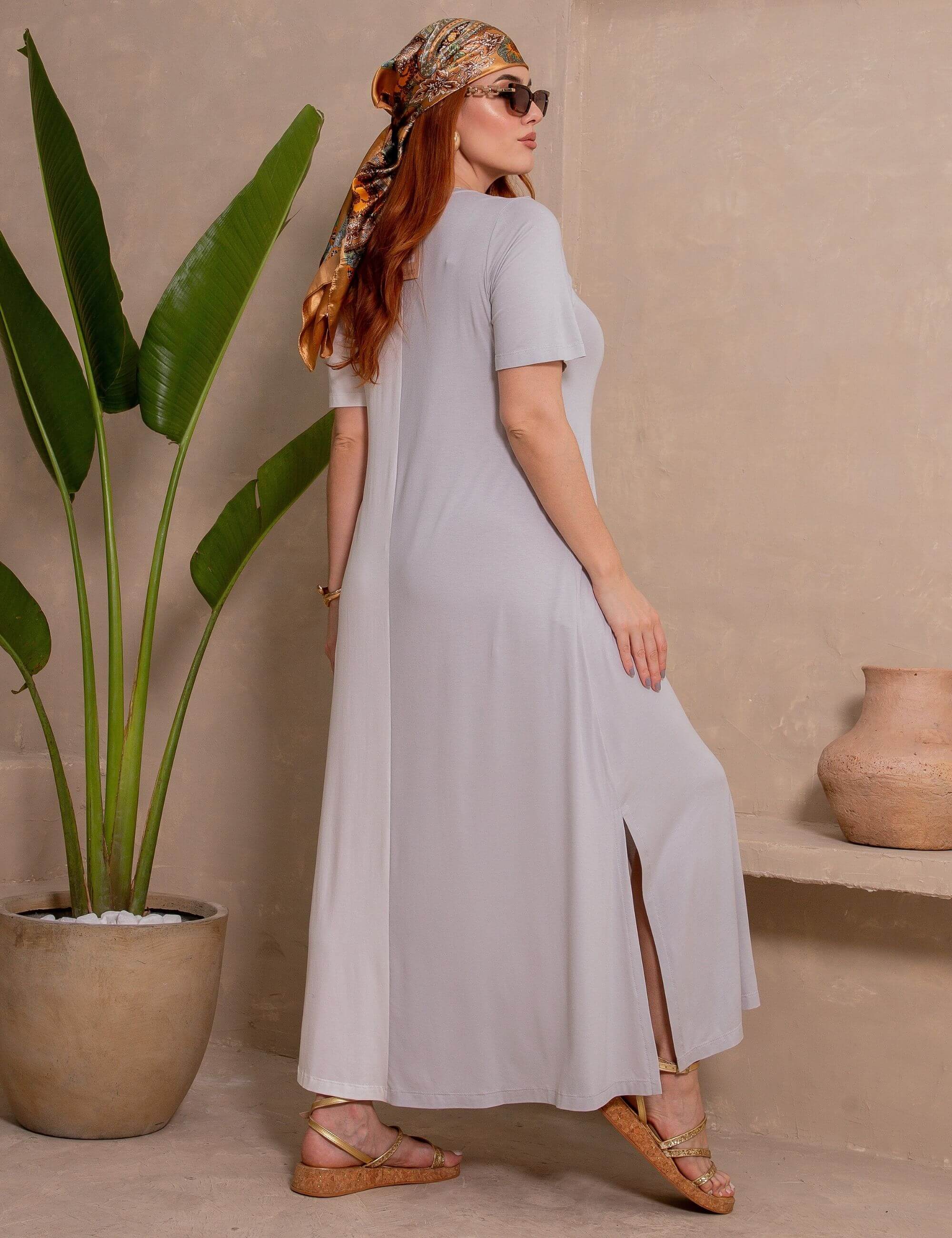 Vestido Pruella Gelo/ Off white