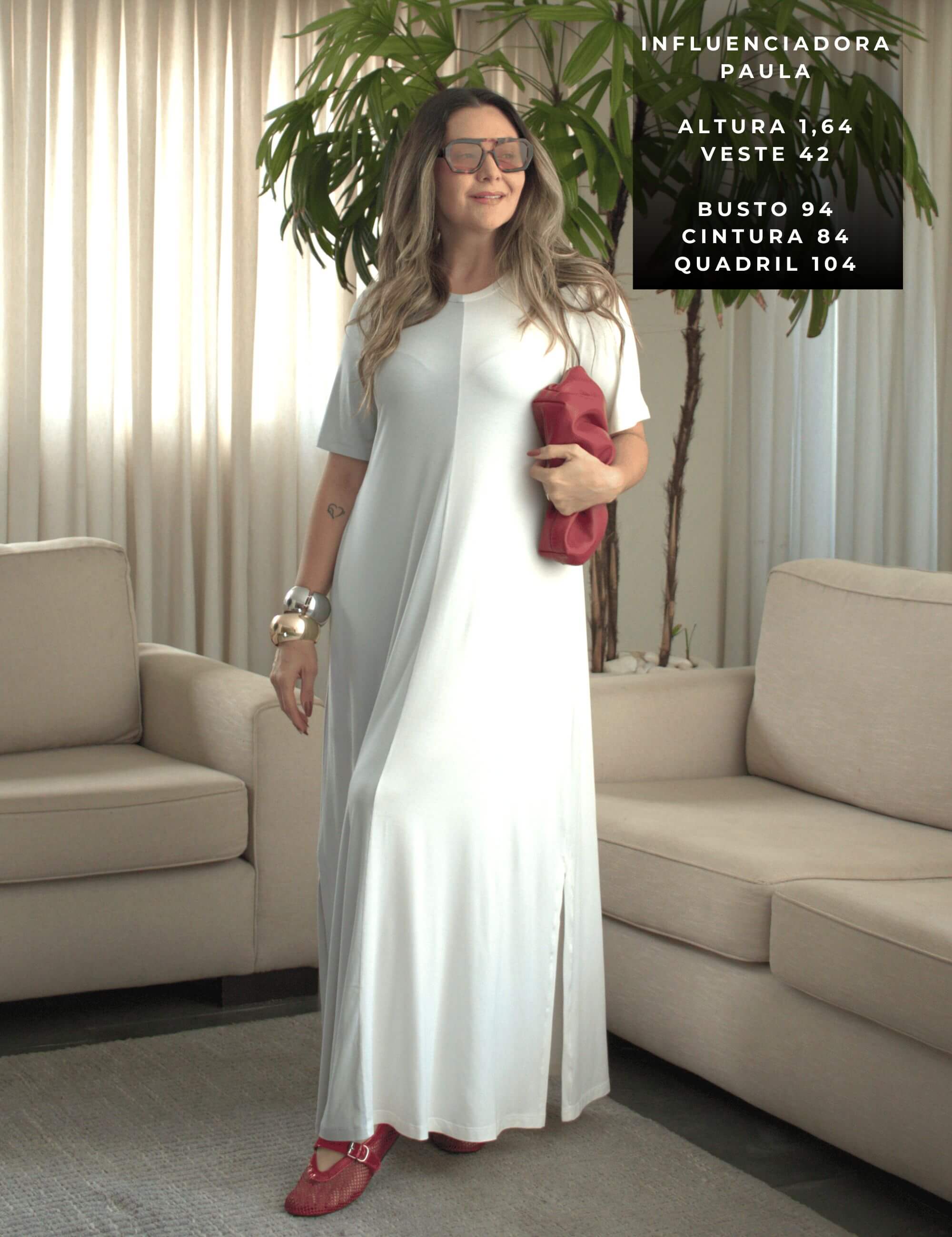 Vestido Pruella Gelo/ Off white