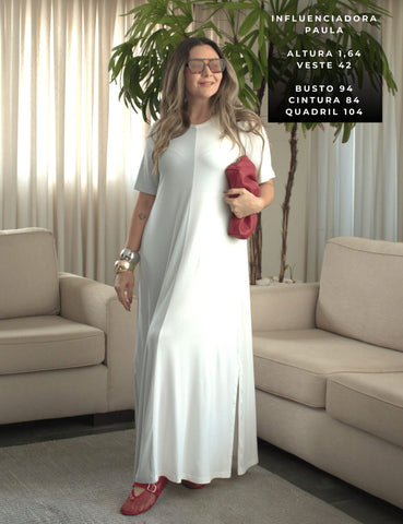 Vestido Pruella Gelo/ Off white