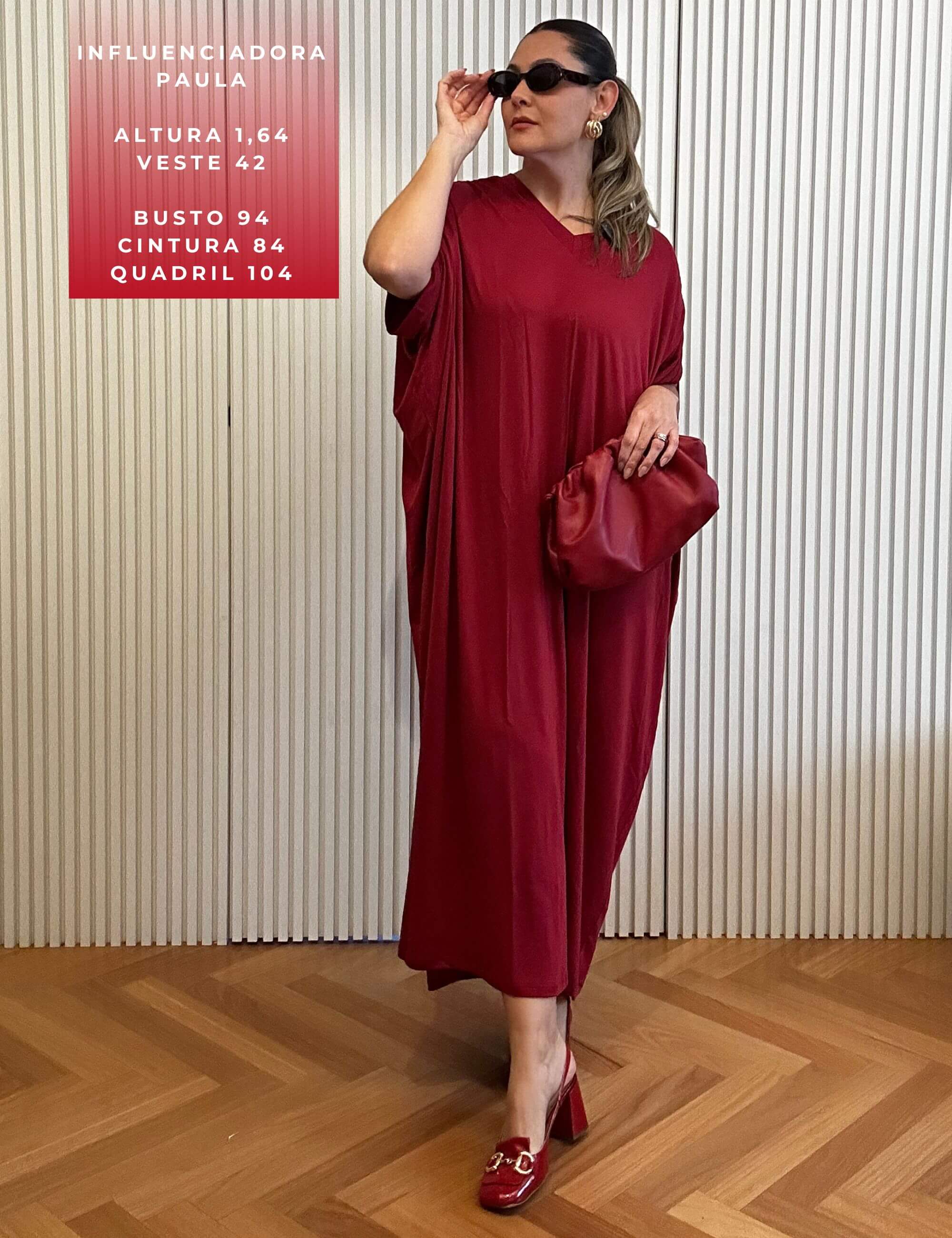 Vestido Suelen Vermelho Hip Hop