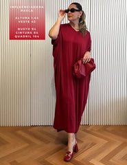 Vestido Suelen Vermelho Hip Hop