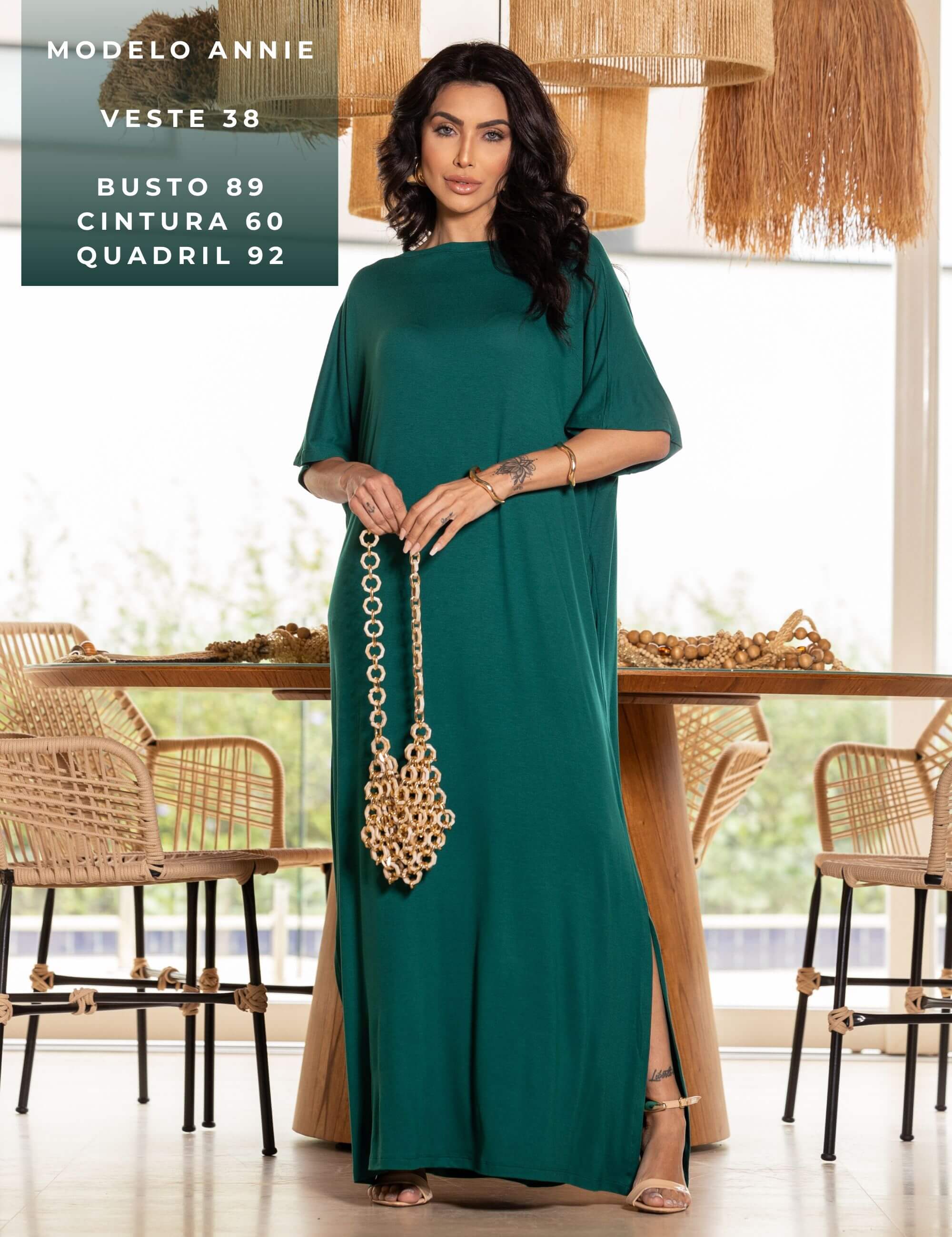 Vestido Vasti Verde Castanheira
