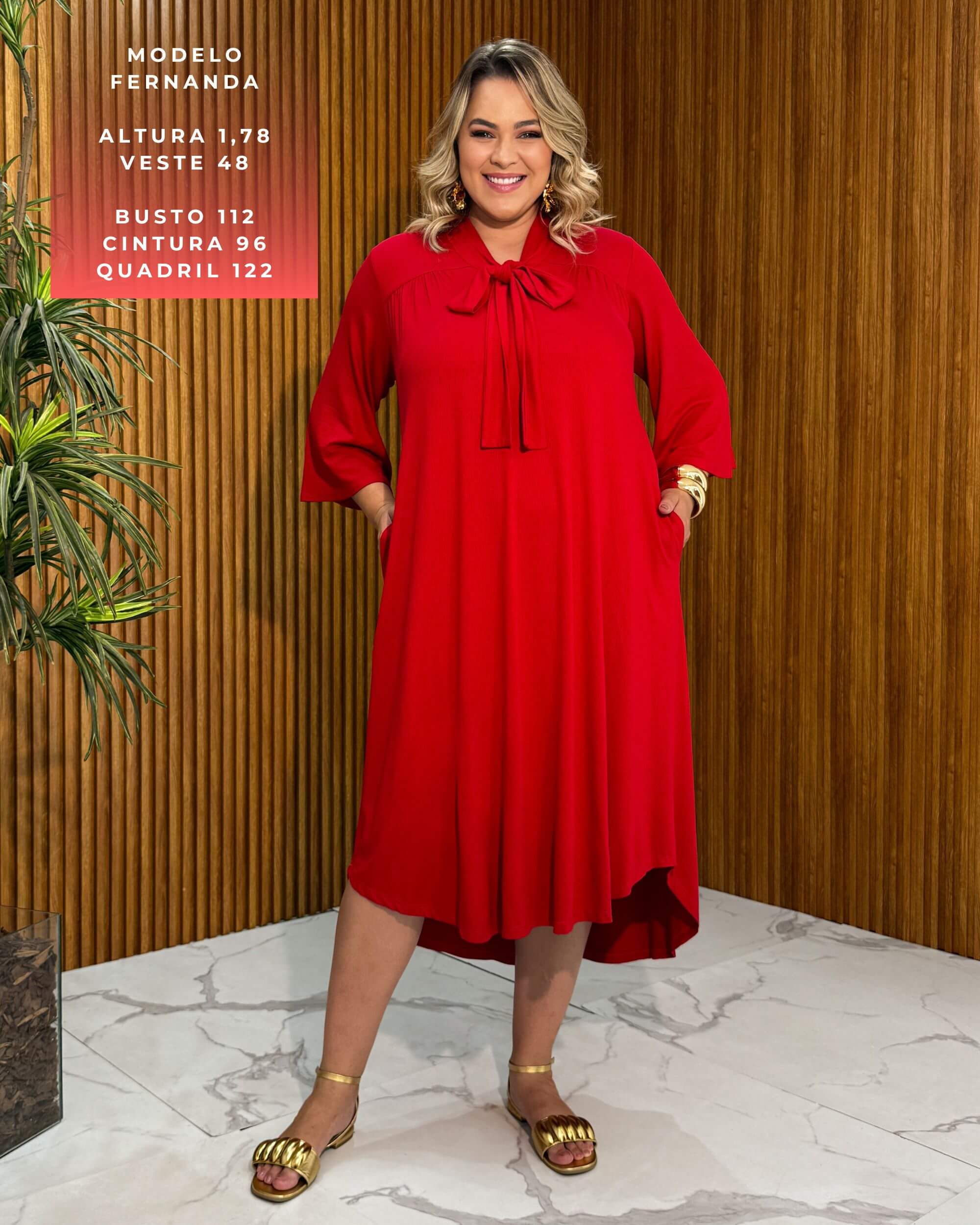 Vestido Vicenza Anastácia Vermelho