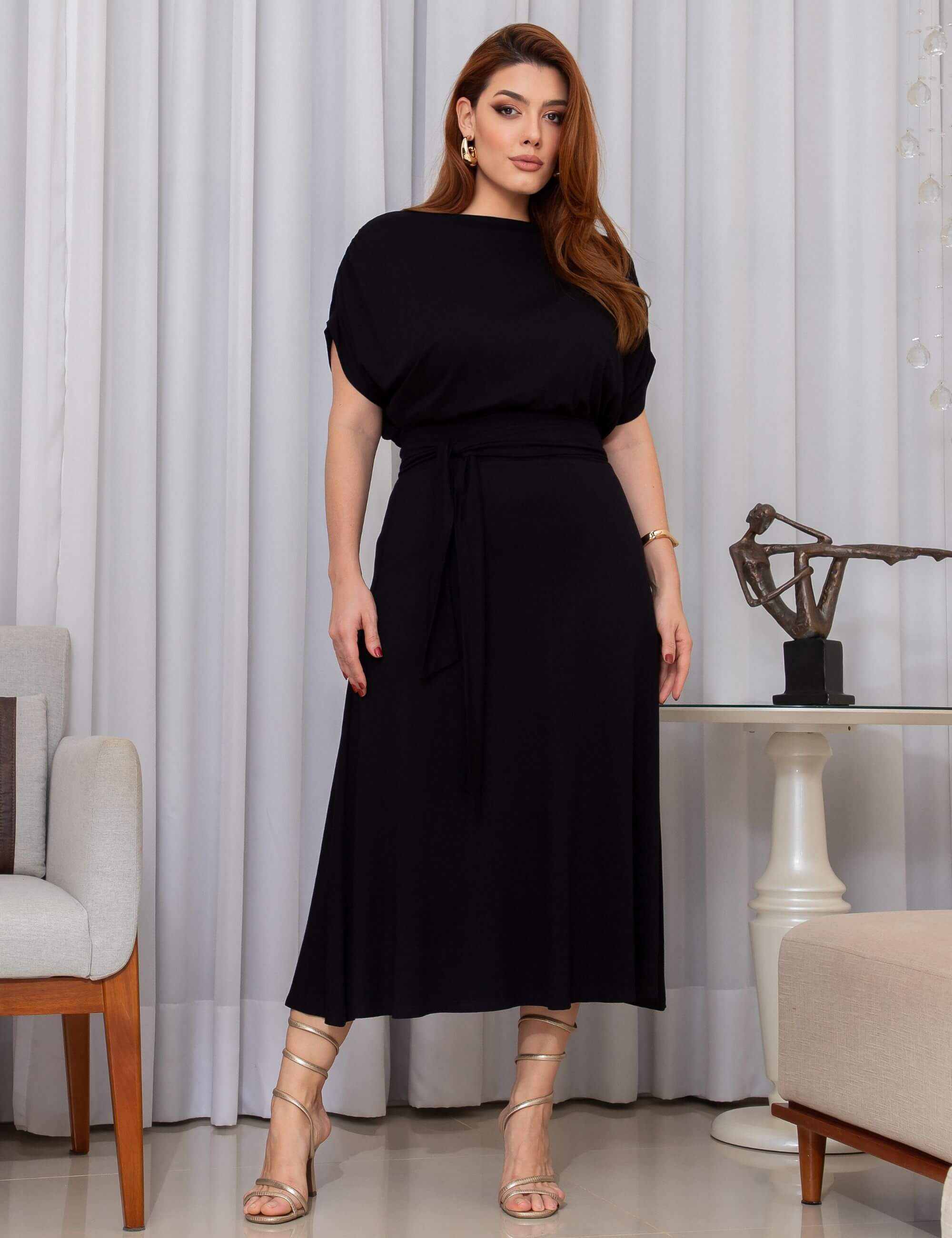 Vestido Vicenza Areli Preto