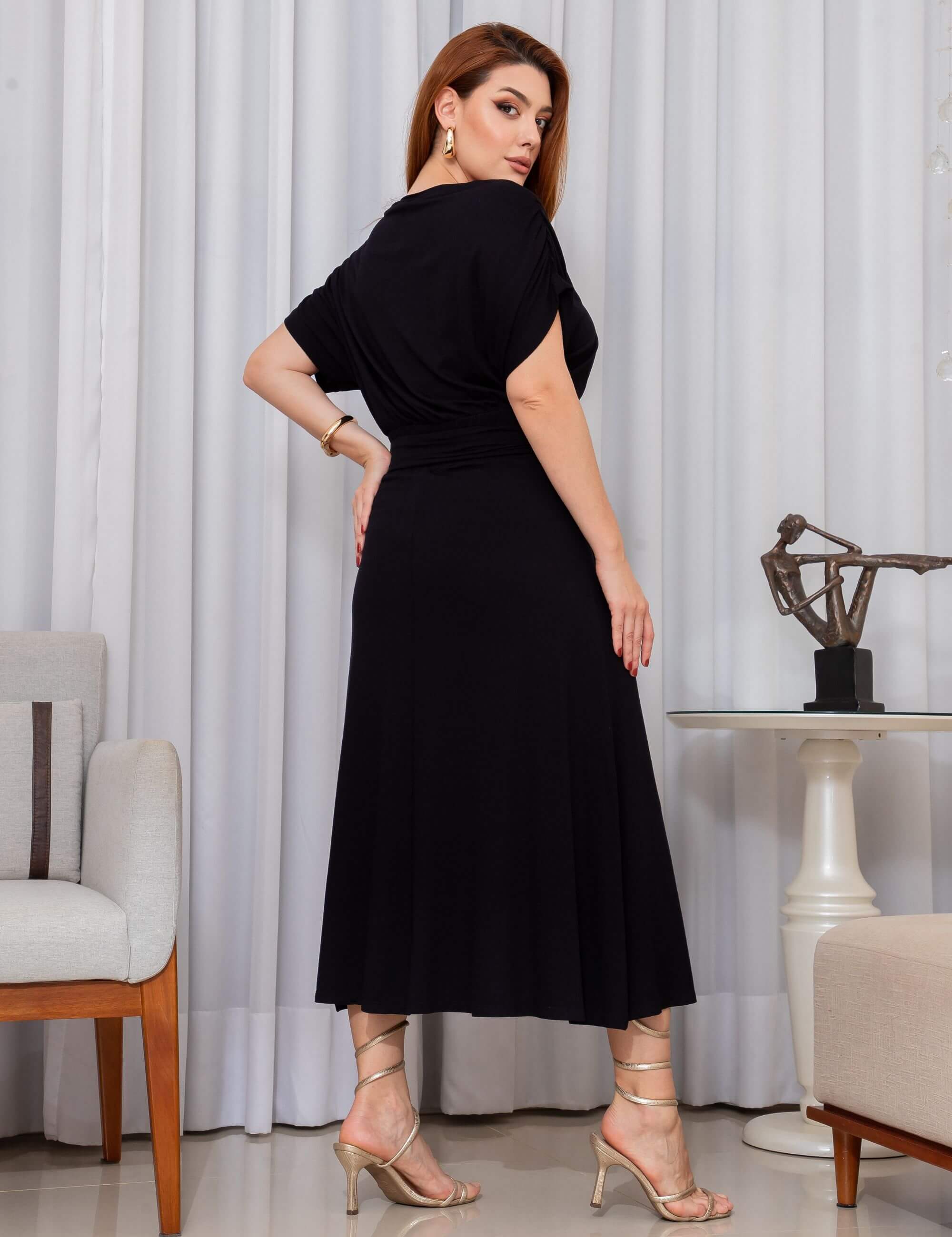 Vestido Vicenza Areli Preto
