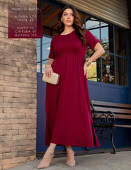 Vestido Vicenza Daurea Bordo
