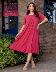 Vestido Vicenza Doroteia Goiaba