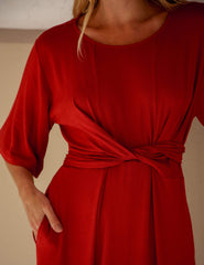 Vestido Vicenza Felicia Marrom Galápagos