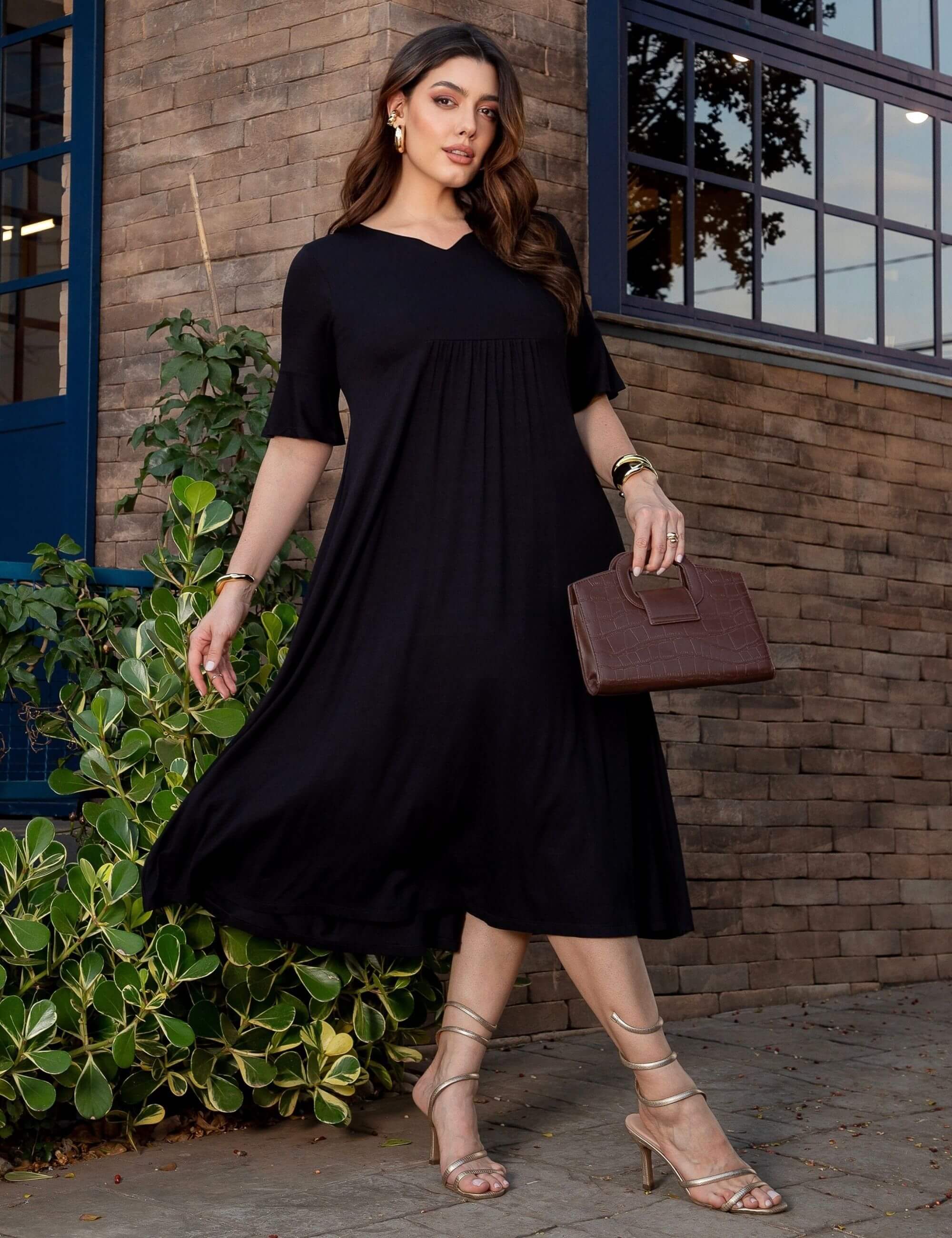 Vestido Vicenza Joanna Preto