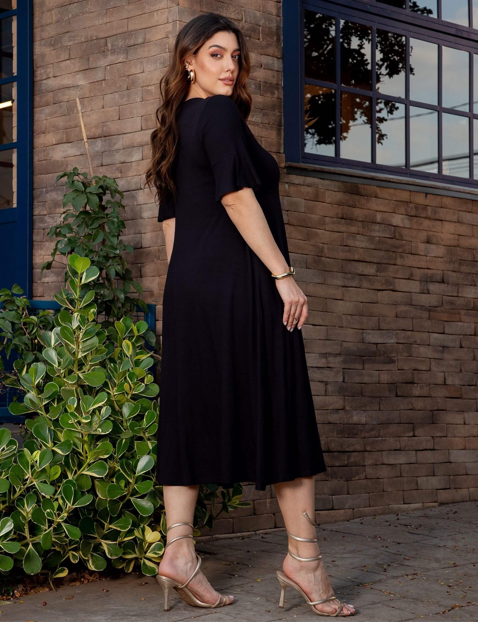 Vestido Vicenza Joanna Preto