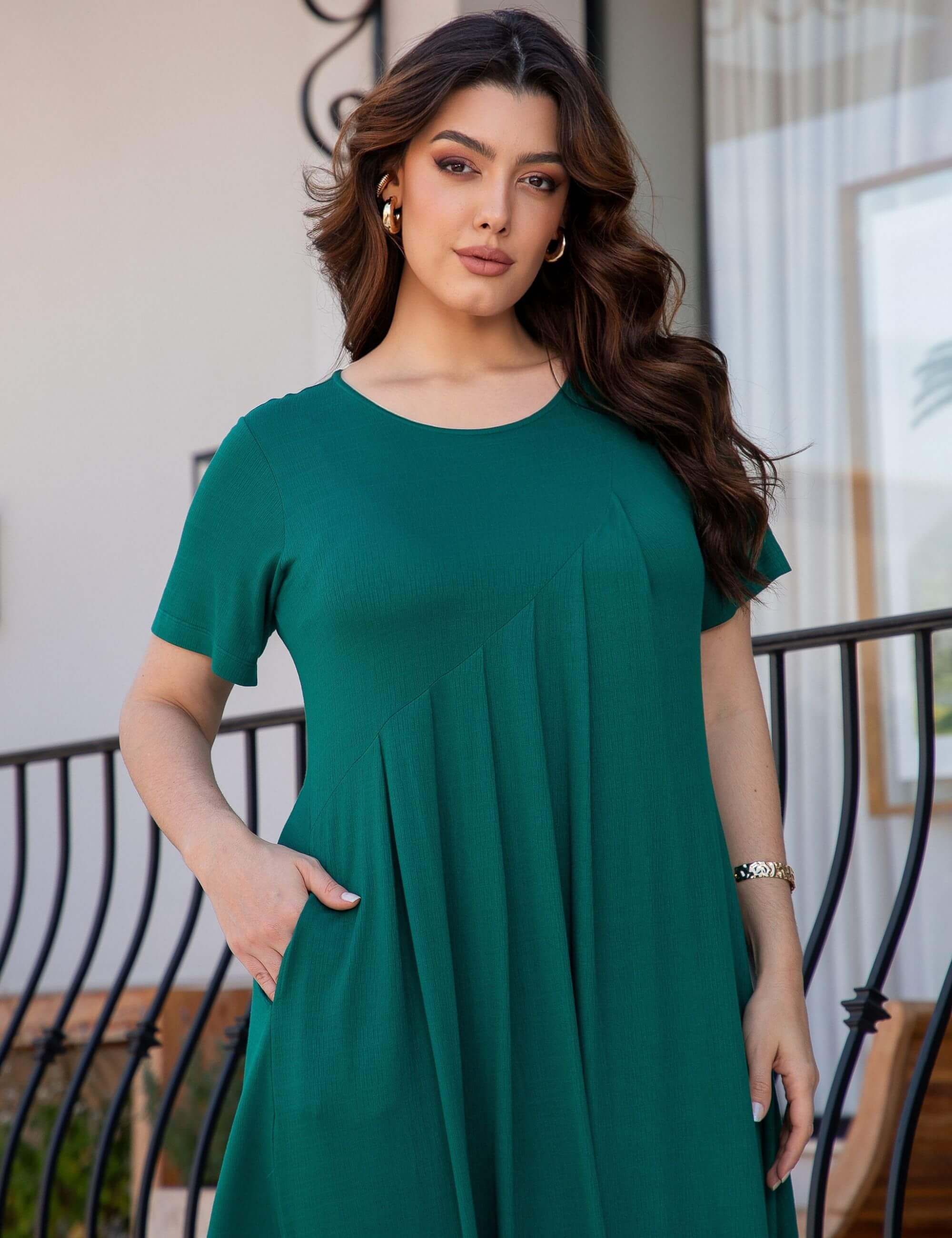 Vestido Vicenza Viola Verde Castanheira