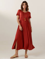 Vestido Otavia Marrom Galápagos